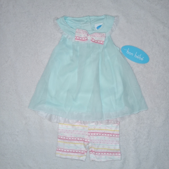 5 for $10 Bonbebe NWT Summer Outfit size 6-9M - Picture 3 of 8